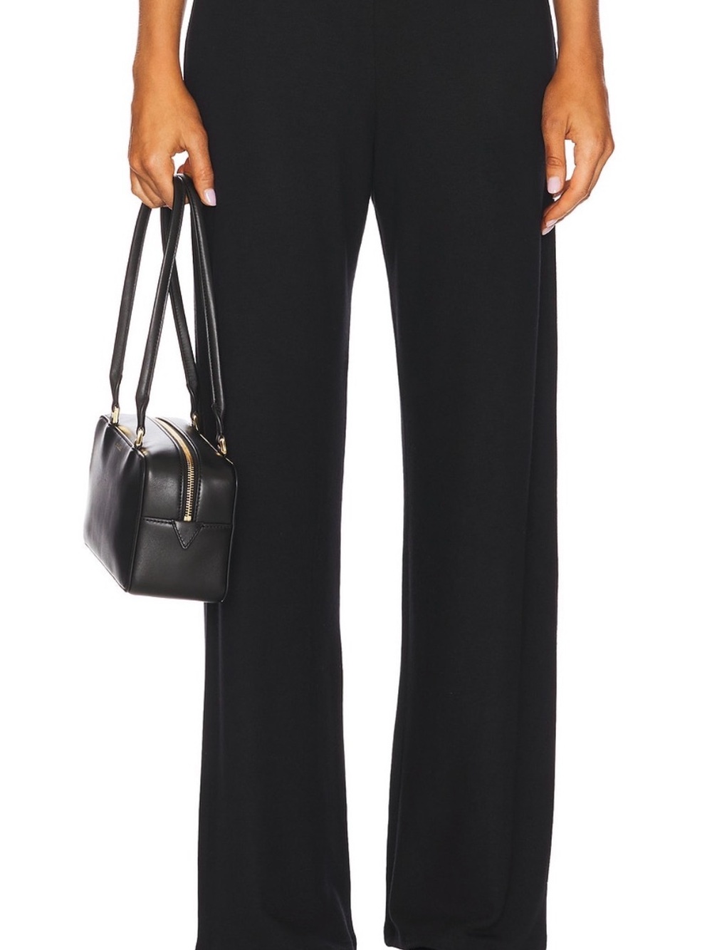 Leset Lauren wide leg pant in black